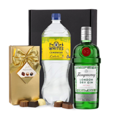 Buy & Send Tanqueray Dry Gin 70cl with Lemonade Mixer Gift Box